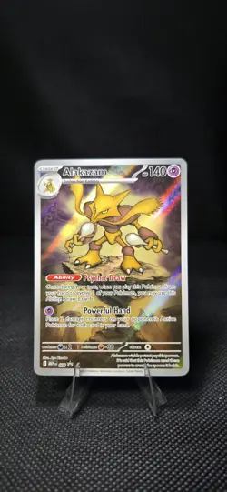 Pokemon TCG Alakazam 009 MEP Promo Me: Mega Evolution Promo Cards Near Mint - Image 1