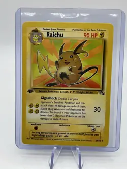 Pokemon Vintage 1st Edition Raichu 29/62 Fossil Wizards Of The Coast 1999 NM - Image 2