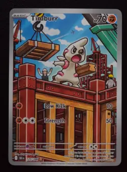 Timburr - 125/086 - Pokemon TCG Black Bolt Illustration Rare NM - Image 1