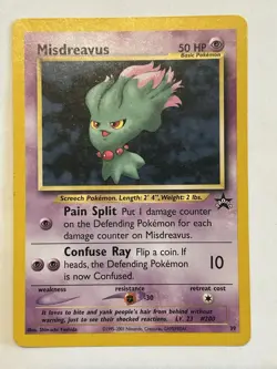 Pokemon TCG Misdreavus #39 Black Star Promo Card WOTC - Image 1