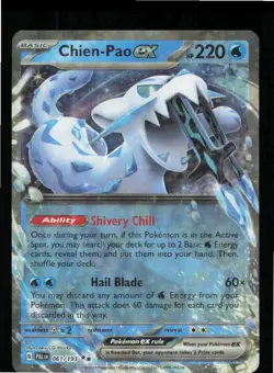 Chien-Pao ex 061/193 Double Rare Paldea Evolved Pokemon Near Mint - Image 1