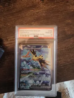 Pokemon Zapdos EX TCG 192/165 Scarlet & Violet 151 Holo Card PSA10 - Image 3