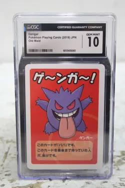 2019 POKEMON PLAYING CARDS OLD MAID - JPN GENGAR CGC 10 GEM MINT - Image 1