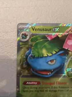 Pokemon TCG Venusaur EX Stellar Crown Double Rare Holo Card 001/142 NM Condition - Image 2