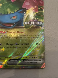 Pokemon TCG Venusaur EX Stellar Crown Double Rare Holo Card 001/142 NM Condition - Image 4