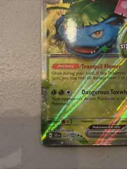 Pokemon TCG Venusaur EX Stellar Crown Double Rare Holo Card 001/142 NM Condition - Image 5