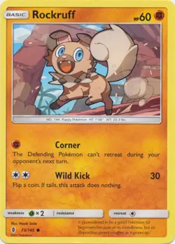 Rockruff 73/145 Reverse Holo | Guardians Rising | Pokemon Card - Image 1