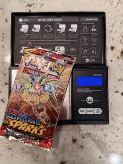 VERY HEAVY!! (22.22g) Pokemon Surging Sparks – Factory Sealed Booster Pack - Image 1