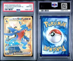 PSA 10 Cynthia's Garchomp ex 241/182 Hyper Rare Destined Rivals Pokemon 2025 - Image 3