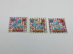 Pokemon Topsun Prism Holo Amada Blastoise Wartortle Squirtle Set Of 3 - Image 1