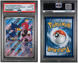 Team Rocket's Murkrow 200/182 PSA 10 - Destined Rivals Pokemon TCG - Image 1