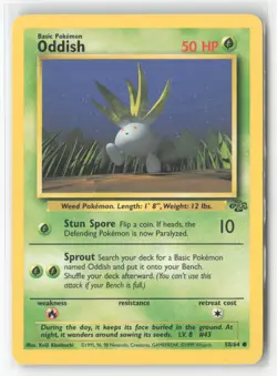 #Oddish #58/64 Common Near Mint or Better Pokemon - Image 1