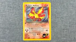 2000 Pokemon Gym Heroes 1st Edition #12/132 Rocket's Moltres Holo - Image 3