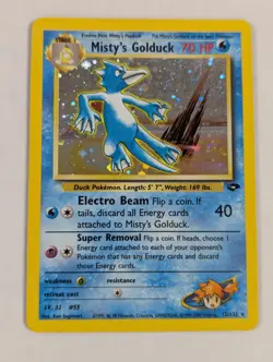 Pokemon TCG Misty's Golduck 12/132 Gym Challenge LP/MP - Image 1