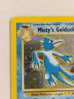 Pokemon TCG Misty's Golduck 12/132 Gym Challenge LP/MP - Image 2