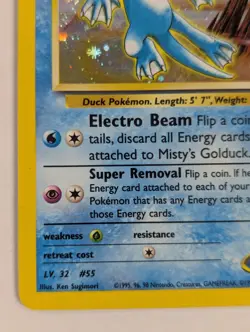 Pokemon TCG Misty's Golduck 12/132 Gym Challenge LP/MP - Image 4