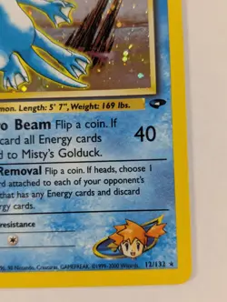 Pokemon TCG Misty's Golduck 12/132 Gym Challenge LP/MP - Image 5