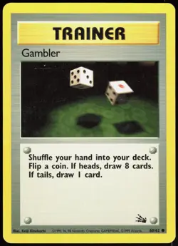 Fossil Gambler 60/62 Common Pokemon LP - Image 1