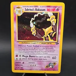 Pokemon TCG Sabrina's Alakazam Holo Rare 16/132 - Image 1