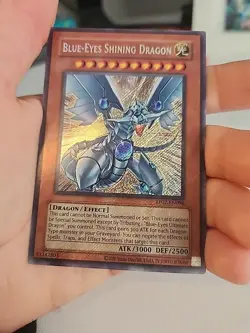 Blue Eyes Shining Dragon RP02 English Secret Rare Card NM (Pack Fresh) - Image 1