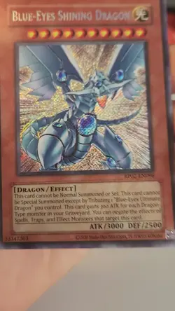 Blue Eyes Shining Dragon RP02 English Secret Rare Card NM (Pack Fresh) - Image 2