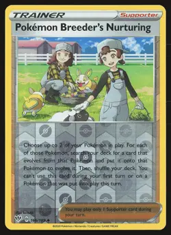 SWSH03: Darkness Ablaze Pokemon Breeder's Nurturing #166/189 Reverse Holo - Image 1
