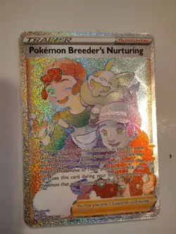 Pokemon Breeder's Nurturing (Secret) 195/189 Swsh03: Darkness Ablaze Holo - Image 1