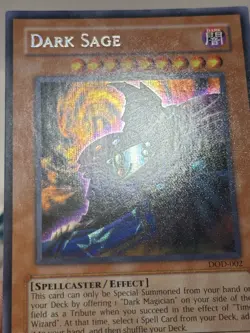 Yugioh! LP Dark Sage - DOD-002 - Secret Rare - Limited Edition Lightly Played - Image 3