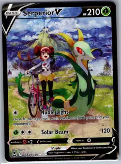 Serperior V TG13/TG30 SWSH12: Silver Tempest Trainer Gallery - Pokemon Card - NM - Image 1