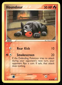 Pokemon Cards Houndour 59/109 NON HOLO EX Team Rocket Returns Common NM - Image 1