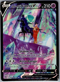 Shadow Rider Calyrex V TG17/TG30 Astral Radiance - Pokemon Card - NM - Image 1