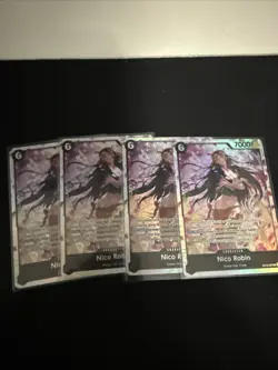 PLAYSET Nico Robin OP12-087 SR Legacy of the Master ONE PIECE Card English - Image 1