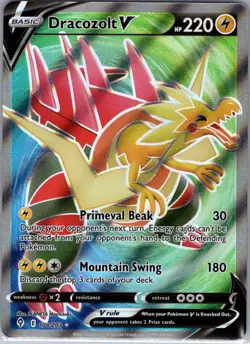 Dracozolt V (Full Art) 178/203 SWSH07: Evolving Skies - Pokemon Card - NM - Image 1