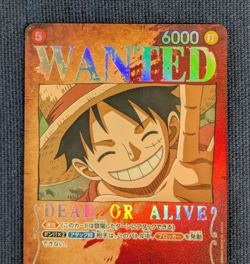 Monkey D. Luffy SP ST01-012 SR WANTED Mighty Enemies ONE PIECE Card Japanese -NM - Image 3