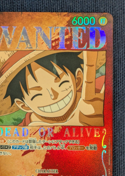 Monkey D. Luffy SP ST01-012 SR WANTED Mighty Enemies ONE PIECE Card Japanese -NM - Image 5