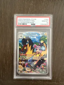 Iono's Kilowattrel 163/159 SV09 Journey Together IR Pokemon TCG Card PSA 10 - Image 1