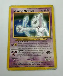 Pokemon TCG Shining Mewtwo Neo Destiny Holo Card Secret Rare 2002 Ungraded - Image 1