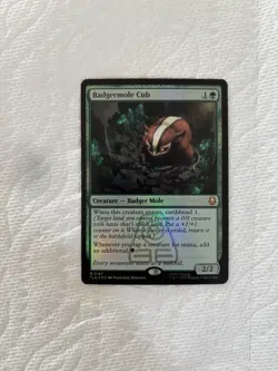 Magic Avatar: The Last Airbender, Badgermole Cub - Foil - Card Number 167 - Image 1