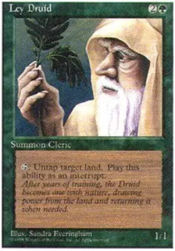 1x Lightly Played, English Ley Druid - Alternate 4th Edition - Image 1