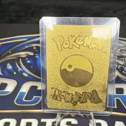 Pokemon Meowth VMAX SWSH005 Sword & Shield Promo Gold Foil Full Art Holo Card - Image 2