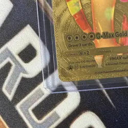 Pokemon Meowth VMAX SWSH005 Sword & Shield Promo Gold Foil Full Art Holo Card - Image 3