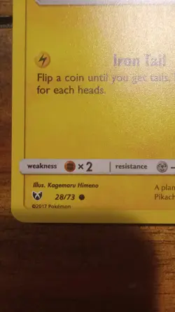 Pokemon Pikachu 028/073 Deck Exclusives 60 HP Basic Cracked Ice Holo English - Image 4