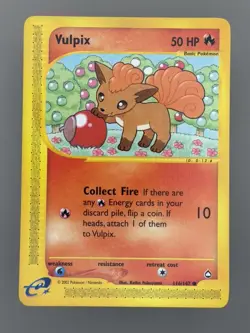 Vulpix 116/147 Pokemon TCG Aquapolis English e-Reader - Image 1