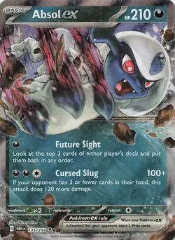 Absol ex 135/197 Double Rare Obsidian Flames Pokemon Lightly Played - Image 1