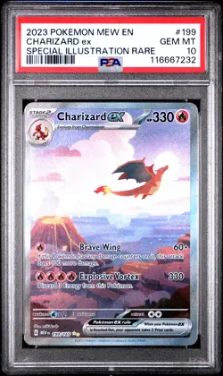 Charizard EX 199/165 Special Illustration Rare 151 ENGLISH Pokemon PSA 10 *232 - Image 1