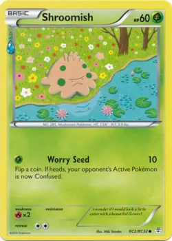 Hero Deal, English - 1 x Pokemon Shroomish - RC2/RC32 - Common Generations - Image 1