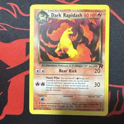 Pokemon TCG Dark Rapidash 44/82 Team Rocket MP - Image 1