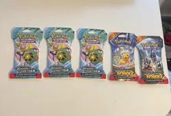 Pokemon Surging Sparks And Journey Together Sleeved Pack Lot Of 5 - Image 1