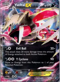 Yveltal EX - XY150 (Shiny) XY150 Holo Promo XY Promo Pokemon Holo Lightly Played - Image 1