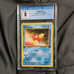 Pokemon Magikarp Team Rocket 1st Edition CGC 8 Regular 47/82 2000 - Image 1